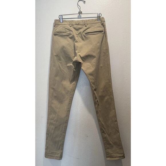 Bonne Gueule Pants Men’s Size 29 Beige Chino Axel Classic Work Everyday READ - Picture 2 of 10